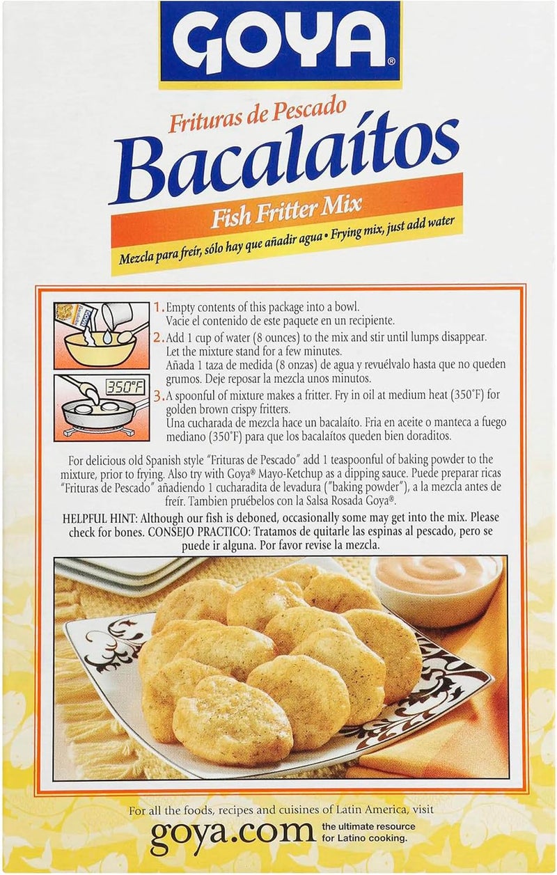 Goya Bacalaitos Codfish Fritter Mix (4.5oz, 2 Pack) - Image 3